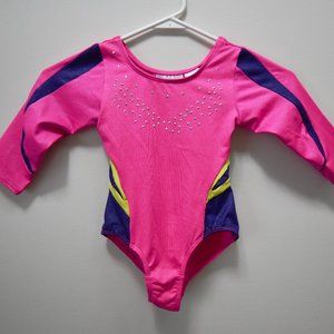 Pink Girls Gymnastics Leotard